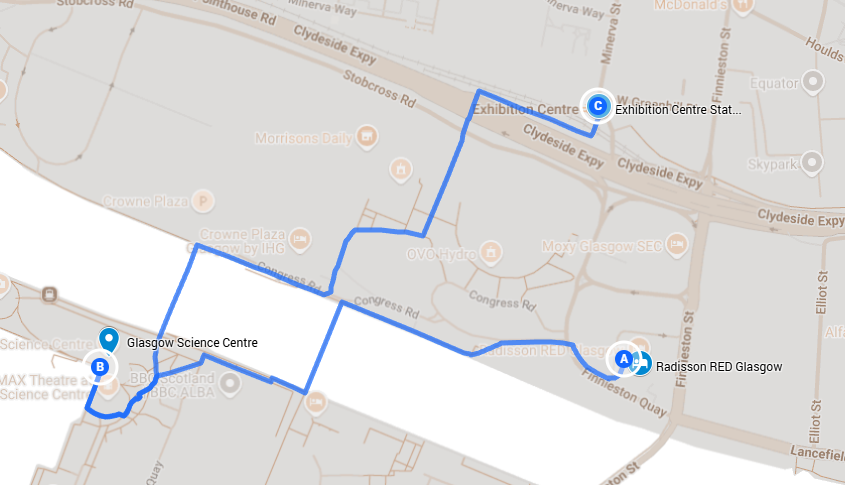 walking route